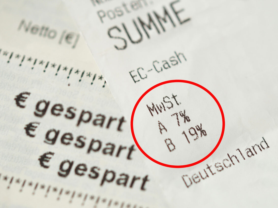 Temporäre Senkung Mehrwertsteuer in Deutschland