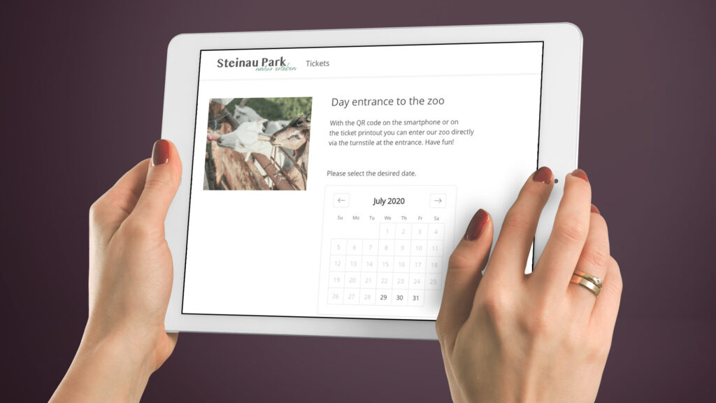 e-guma ticketing system calendar function with slots